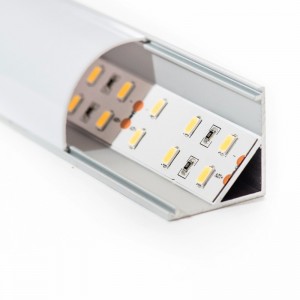 LED Light Corner Γωνία Αλουμινίου Προφίλ LED 6063-T5 Αλουμινίου Αλουμινίου Γραμμικό Αλουμινίου