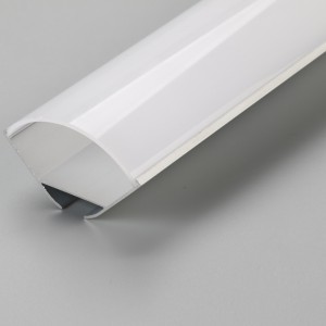 LED λωρίδα αλουμινίου εξωθημένο σχήμα τρίγωνο με διαφανές κάλυμμα ή διαχύτη