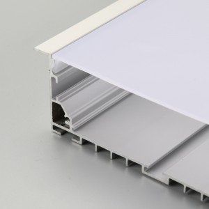 Προφίλ αλουμινίου LED με επίπεδο διάφραγμα επίπεδης επιφάνειας