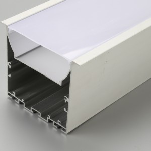 Προφίλ 76X76 για λαμπτήρες LED Προφίλ LED φωτός αλουμίνιο LED με έμμεσο φωτισμό