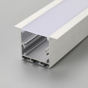 Θήκη γραμμικού φωτός LED με ενσωματωμένο πλαστικό κάλυμμα PC και προφίλ αλουμινίου