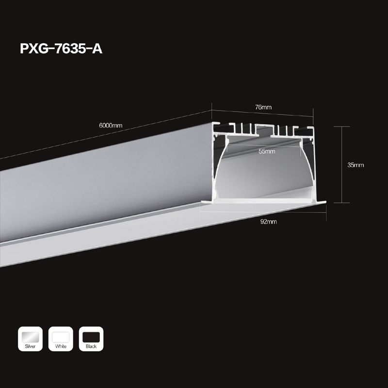 Led προφίλ αλουμινίου PC διαχύτη / επίπεδη μορφή